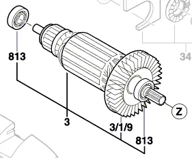 Induit BOSCH réf. 2 609 002 170